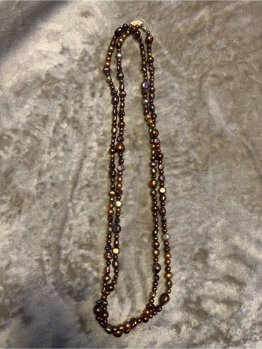 Elegant Brown Pearl Necklace